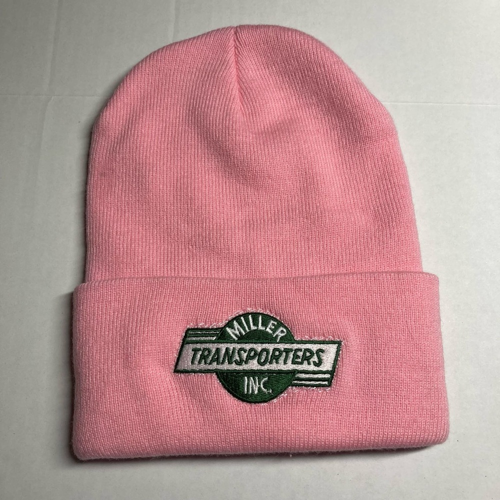 Millers Transporters Inc by  MPI Pink Beanie Pre-Owned Excellent Used Condition
